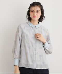 LAURA ASHLEY / ローラ アシュレイ シャツ・ブラウス | 【セットアップ可】ランズウィック柄刺繍ブラウス