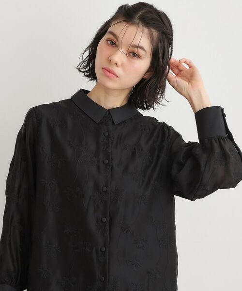 LAURA ASHLEY / ローラ アシュレイ シャツ・ブラウス | 【セットアップ可】ランズウィック柄刺繍ブラウス | 詳細1