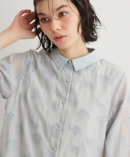 LAURA ASHLEY / ローラ アシュレイ シャツ・ブラウス | 【セットアップ可】ランズウィック柄刺繍ブラウス | 詳細5