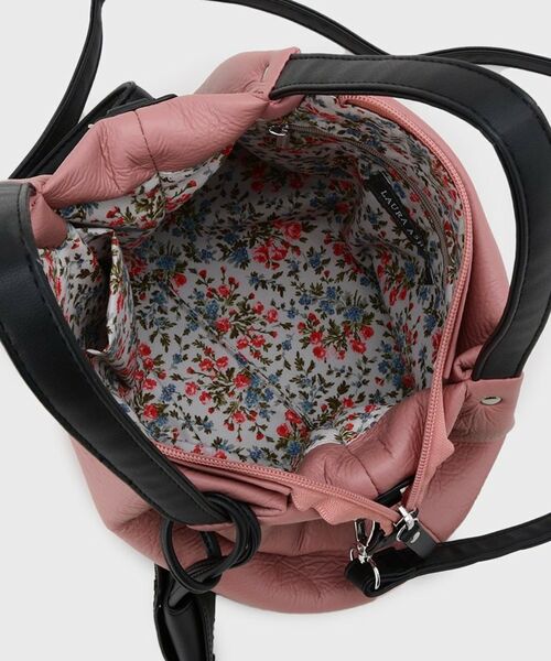 LAURA ASHLEY / ローラ アシュレイ トートバッグ | コインケース付き 裏地柄ソフトトート | 詳細16