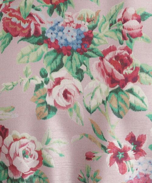 LAURA ASHLEY / ローラ アシュレイ ミニ丈・ひざ丈ワンピース | 【WEB限定/9分袖/M_LL 3サイズ】ペンブリー柄 シャンタンワンピース | 詳細12