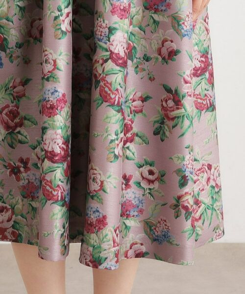 LAURA ASHLEY / ローラ アシュレイ ミニ丈・ひざ丈ワンピース | 【WEB限定/9分袖/M_LL 3サイズ】ペンブリー柄 シャンタンワンピース | 詳細21