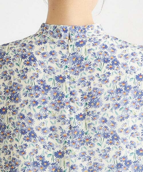 LAURA ASHLEY / ローラ アシュレイ ミニ丈・ひざ丈ワンピース | 【WEB限定/ネックリボン取外し可/M_LL 3サイズ】エヴァリンガム メドウ スプレイ柄ワンピース | 詳細16