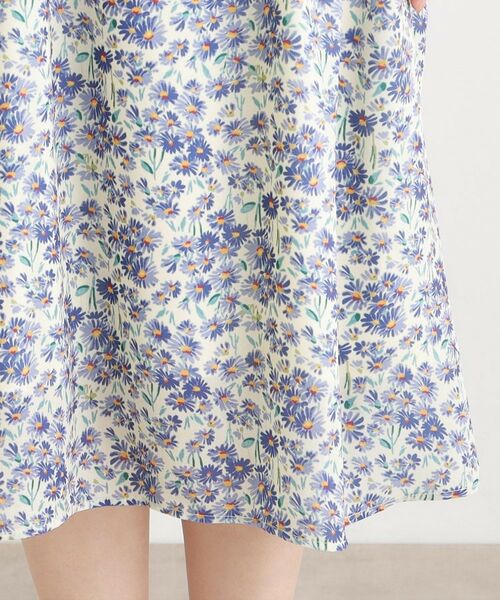 LAURA ASHLEY / ローラ アシュレイ ミニ丈・ひざ丈ワンピース | 【WEB限定/ネックリボン取外し可/M_LL 3サイズ】エヴァリンガム メドウ スプレイ柄ワンピース | 詳細18