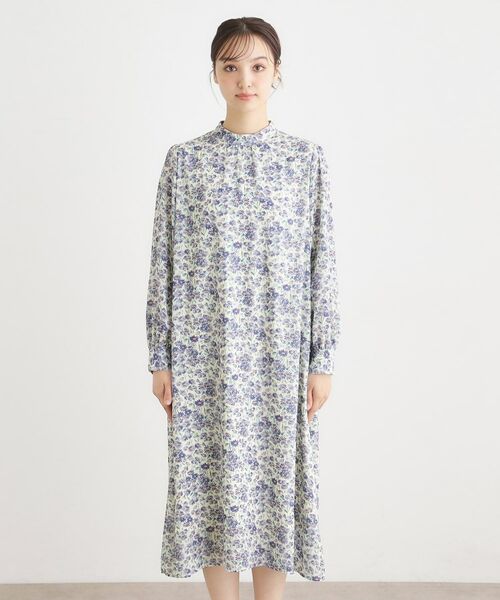 LAURA ASHLEY / ローラ アシュレイ ミニ丈・ひざ丈ワンピース | 【WEB限定/ネックリボン取外し可/M_LL 3サイズ】エヴァリンガム メドウ スプレイ柄ワンピース | 詳細19