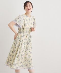 LAURA ASHLEY / ローラ アシュレイ ロング・マキシ丈ワンピース | 【WEB限定／3柄から選べる／受注生産／M‐LL3サイズ】半袖シフォンワンピース