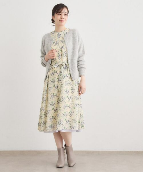 LAURA ASHLEY / ローラ アシュレイ ロング・マキシ丈ワンピース | 【WEB限定／3柄から選べる／受注生産／M‐LL3サイズ】半袖シフォンワンピース | 詳細10