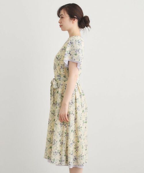 LAURA ASHLEY / ローラ アシュレイ ロング・マキシ丈ワンピース | 【WEB限定／3柄から選べる／受注生産／M‐LL3サイズ】半袖シフォンワンピース | 詳細17