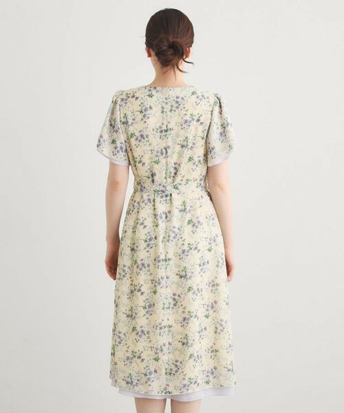 LAURA ASHLEY / ローラ アシュレイ ロング・マキシ丈ワンピース | 【WEB限定／3柄から選べる／受注生産／M‐LL3サイズ】半袖シフォンワンピース | 詳細18