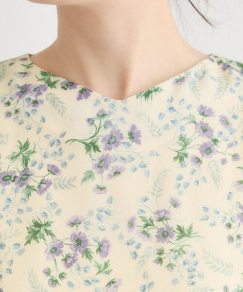 LAURA ASHLEY / ローラ アシュレイ ロング・マキシ丈ワンピース | 【WEB限定／3柄から選べる／受注生産／M‐LL3サイズ】半袖シフォンワンピース | 詳細19