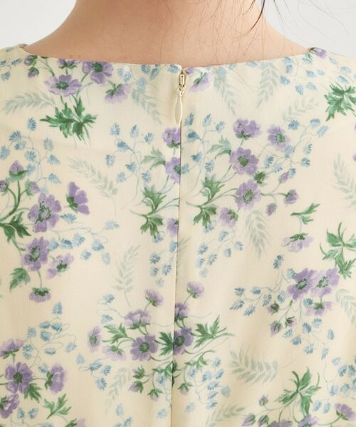 LAURA ASHLEY / ローラ アシュレイ ロング・マキシ丈ワンピース | 【WEB限定／3柄から選べる／受注生産／M‐LL3サイズ】半袖シフォンワンピース | 詳細20