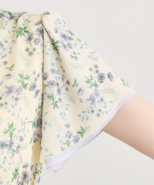 LAURA ASHLEY / ローラ アシュレイ ロング・マキシ丈ワンピース | 【WEB限定／3柄から選べる／受注生産／M‐LL3サイズ】半袖シフォンワンピース | 詳細21