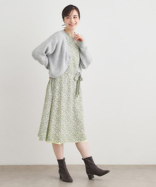 LAURA ASHLEY / ローラ アシュレイ ロング・マキシ丈ワンピース | 【WEB限定／3柄から選べる／受注生産／M‐LL3サイズ】半袖シフォンワンピース | 詳細3