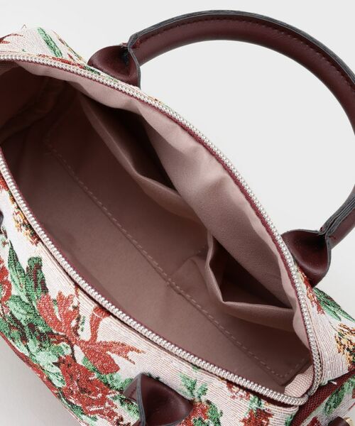 LAURA ASHLEY / ローラ アシュレイ トートバッグ | 【ジャカード/ギフトにおすすめ!】メアリーポート ブーケ柄 ミニボストン型 トートバッグ | 詳細8