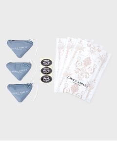 LAURA ASHLEY / ローラ アシュレイ エコバッグ | 【WEB限定/ギフトにおすすめ！／ラッピング資材付き／3種選べる】同柄パッカブル 3個入りセット