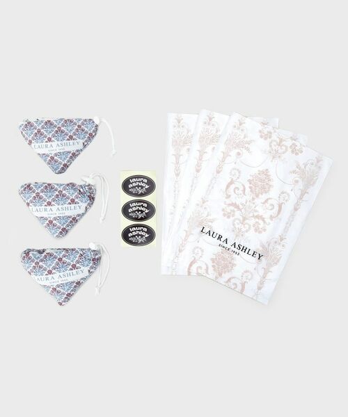 LAURA ASHLEY / ローラ アシュレイ エコバッグ | 【WEB限定/ギフトにおすすめ！／ラッピング資材付き／3種選べる】同柄パッカブル 3個入りセット | 詳細1