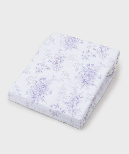 LAURA ASHLEY / ローラ アシュレイ インテリア・インテリア雑貨 | 【セミダブル】サーストンブルーム柄 フィットシーツ（パープル(183)）