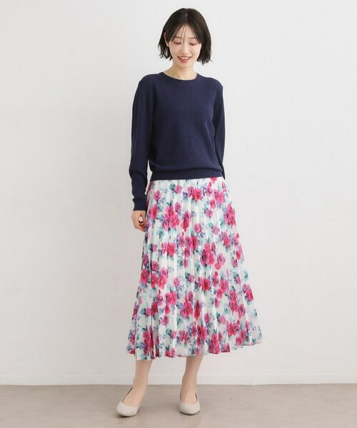 LAURA ASHLEY / ローラ アシュレイ ニット・セーター | 【洗える／透かし編み】スカラッププルオーバーニット | 詳細10