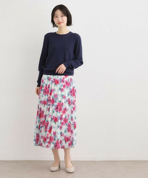 LAURA ASHLEY / ローラ アシュレイ ニット・セーター | 【洗える／透かし編み】スカラッププルオーバーニット | 詳細11