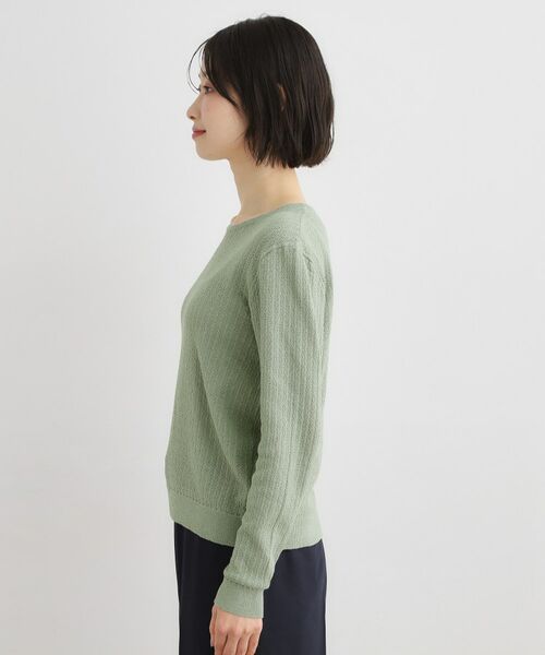 LAURA ASHLEY / ローラ アシュレイ ニット・セーター | 【洗える／透かし編み】スカラッププルオーバーニット | 詳細14