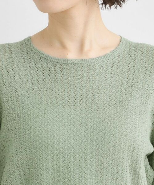 LAURA ASHLEY / ローラ アシュレイ ニット・セーター | 【洗える／透かし編み】スカラッププルオーバーニット | 詳細16