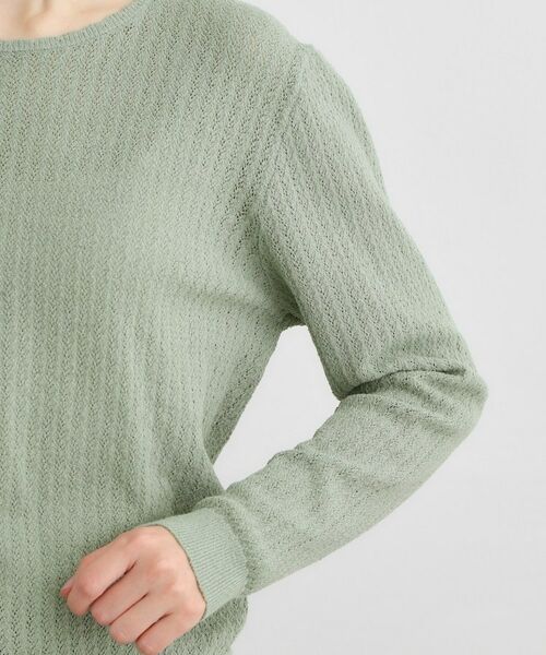 LAURA ASHLEY / ローラ アシュレイ ニット・セーター | 【洗える／透かし編み】スカラッププルオーバーニット | 詳細17