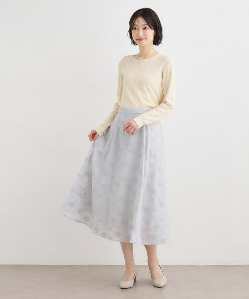 LAURA ASHLEY / ローラ アシュレイ ニット・セーター | 【洗える／透かし編み】スカラッププルオーバーニット | 詳細2