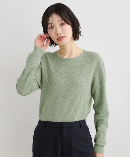 LAURA ASHLEY / ローラ アシュレイ ニット・セーター | 【洗える／透かし編み】スカラッププルオーバーニット | 詳細5