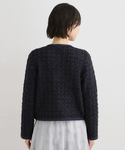 LAURA ASHLEY / ローラ アシュレイ カーディガン・ボレロ | 【洗える／テープヤーン】ツイードカーディガン | 詳細11