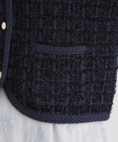 LAURA ASHLEY / ローラ アシュレイ カーディガン・ボレロ | 【洗える／テープヤーン】ツイードカーディガン | 詳細15