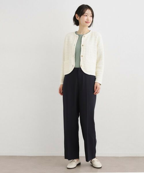 LAURA ASHLEY / ローラ アシュレイ カーディガン・ボレロ | 【洗える／テープヤーン】ツイードカーディガン | 詳細3