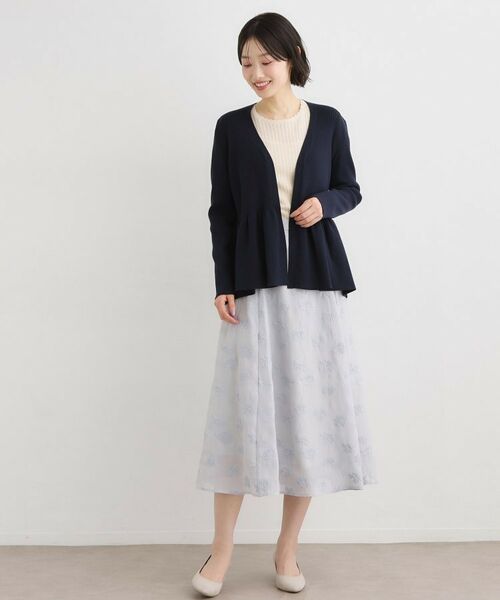 LAURA ASHLEY / ローラ アシュレイ カーディガン・ボレロ | 【人気デザイン！シルク混／洗える／バックリボン】フリルカーディガン | 詳細10