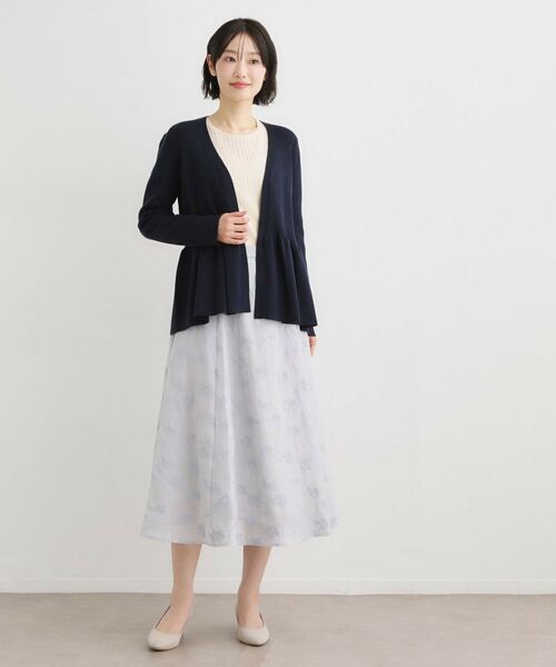 LAURA ASHLEY / ローラ アシュレイ カーディガン・ボレロ | 【人気デザイン！シルク混／洗える／バックリボン】フリルカーディガン | 詳細11