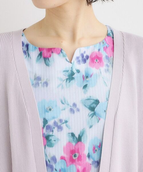 LAURA ASHLEY / ローラ アシュレイ カーディガン・ボレロ | 【人気デザイン！シルク混／洗える／バックリボン】フリルカーディガン | 詳細16