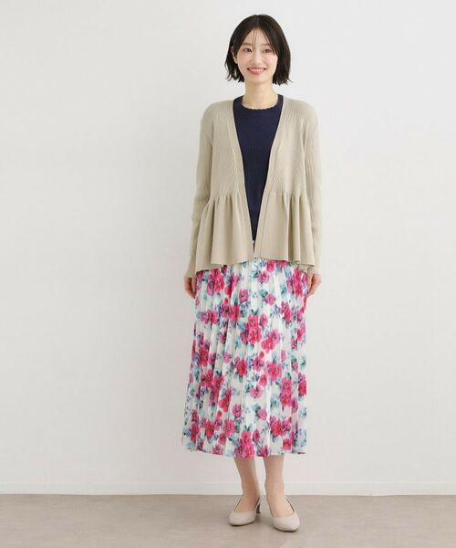 LAURA ASHLEY / ローラ アシュレイ カーディガン・ボレロ | 【人気デザイン！シルク混／洗える／バックリボン】フリルカーディガン | 詳細2