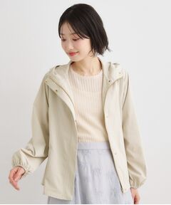 LAURA ASHLEY / ローラ アシュレイ レザーブルゾン・ジャケット | 【洗える】フード付きライトブルゾン