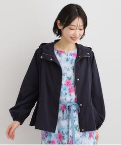 LAURA ASHLEY / ローラ アシュレイ レザーブルゾン・ジャケット | 【洗える】フード付きライトブルゾン