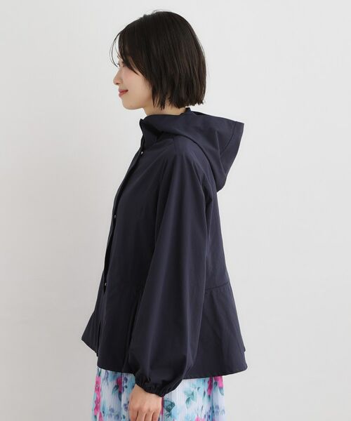 LAURA ASHLEY / ローラ アシュレイ レザーブルゾン・ジャケット | 【洗える】フード付きライトブルゾン | 詳細10