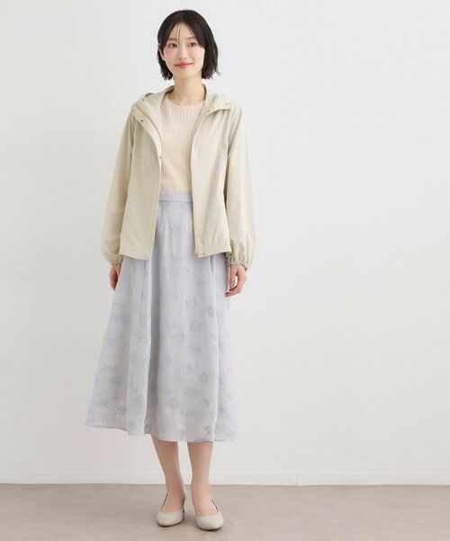 LAURA ASHLEY / ローラ アシュレイ レザーブルゾン・ジャケット | 【洗える】フード付きライトブルゾン | 詳細2