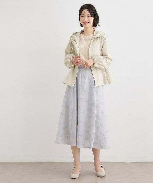 LAURA ASHLEY / ローラ アシュレイ レザーブルゾン・ジャケット | 【洗える】フード付きライトブルゾン | 詳細3