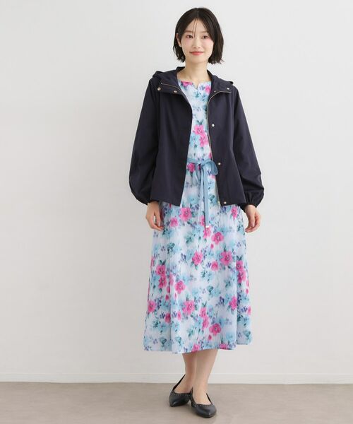 LAURA ASHLEY / ローラ アシュレイ レザーブルゾン・ジャケット | 【洗える】フード付きライトブルゾン | 詳細6