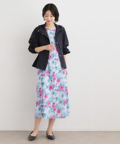 LAURA ASHLEY / ローラ アシュレイ レザーブルゾン・ジャケット | 【洗える】フード付きライトブルゾン | 詳細7