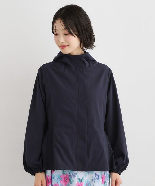 LAURA ASHLEY / ローラ アシュレイ レザーブルゾン・ジャケット | 【洗える】フード付きライトブルゾン | 詳細9