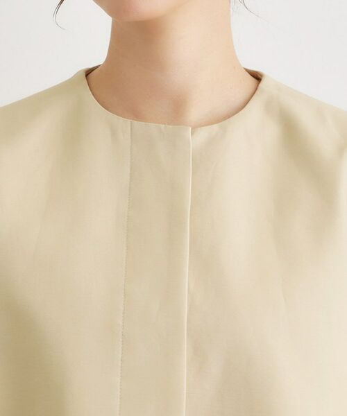 LAURA ASHLEY / ローラ アシュレイ その他アウター | 【洗える／サスティナブル素材】ギャザースリーブ グログランコート | 詳細12