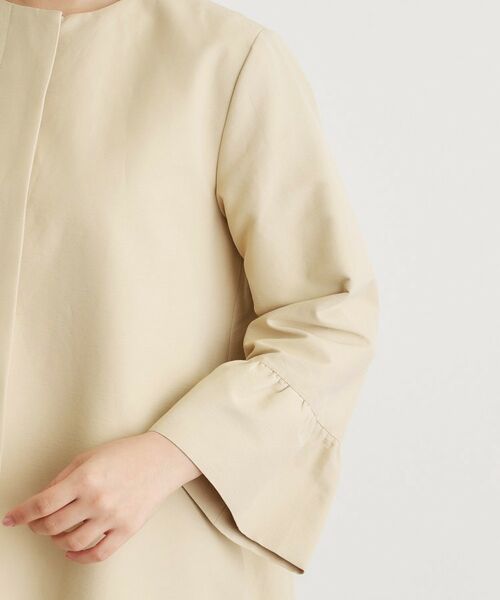 LAURA ASHLEY / ローラ アシュレイ その他アウター | 【洗える／サスティナブル素材】ギャザースリーブ グログランコート | 詳細13