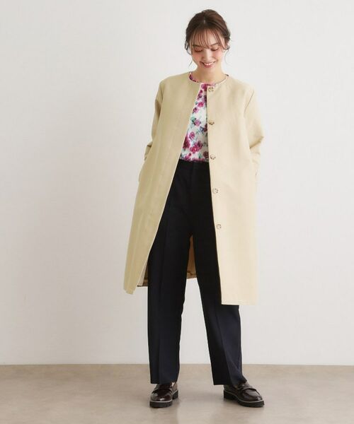 LAURA ASHLEY / ローラ アシュレイ その他アウター | 【洗える／サスティナブル素材】ギャザースリーブ グログランコート | 詳細3