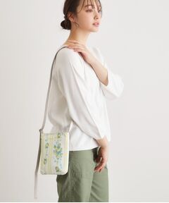 LAURA ASHLEY / ローラ アシュレイ ショルダーバッグ | ロザリーナ ストライプ柄 ミニ ショルダー