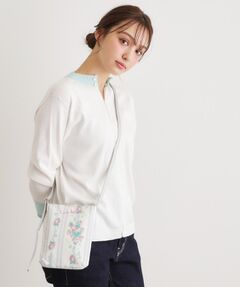 LAURA ASHLEY / ローラ アシュレイ ショルダーバッグ | ロザリーナ ストライプ柄 ミニ ショルダー