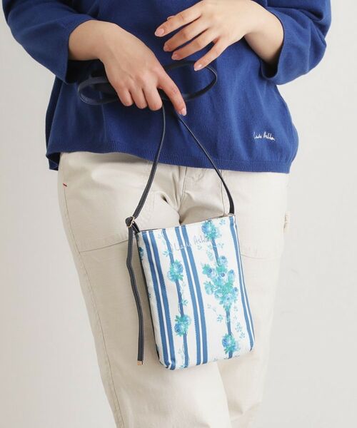 LAURA ASHLEY / ローラ アシュレイ ショルダーバッグ | ロザリーナ ストライプ柄 ミニ ショルダー | 詳細3