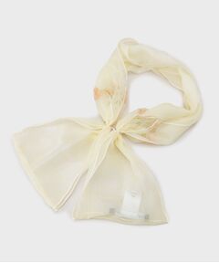 LAURA ASHLEY / ローラ アシュレイ マフラー・ショール・スヌード・ストール | 【シルク100％／ワンタッチ】花柄スカーフ